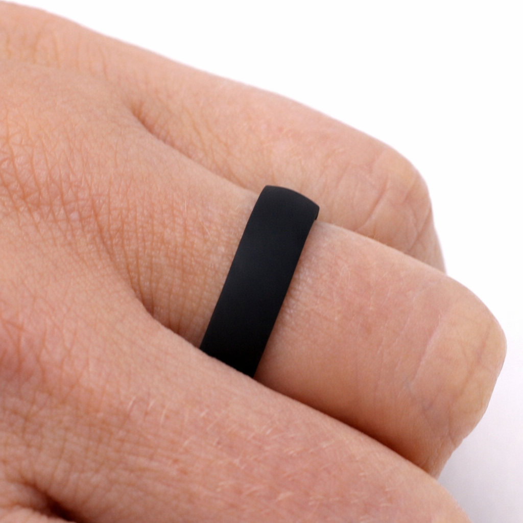 Waikiki BLACK 5.5mm Grooved Silicone Ring