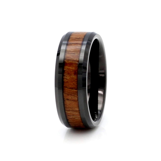 Carbide Ring Black Wood 