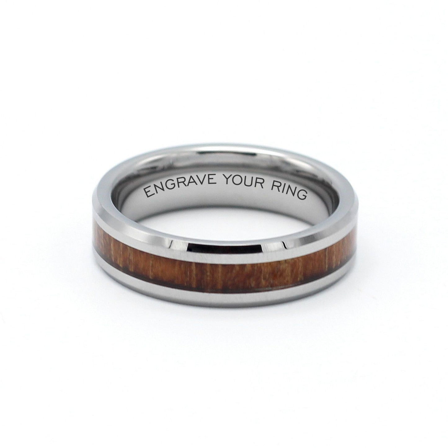 Calgary Silver Wood Ring