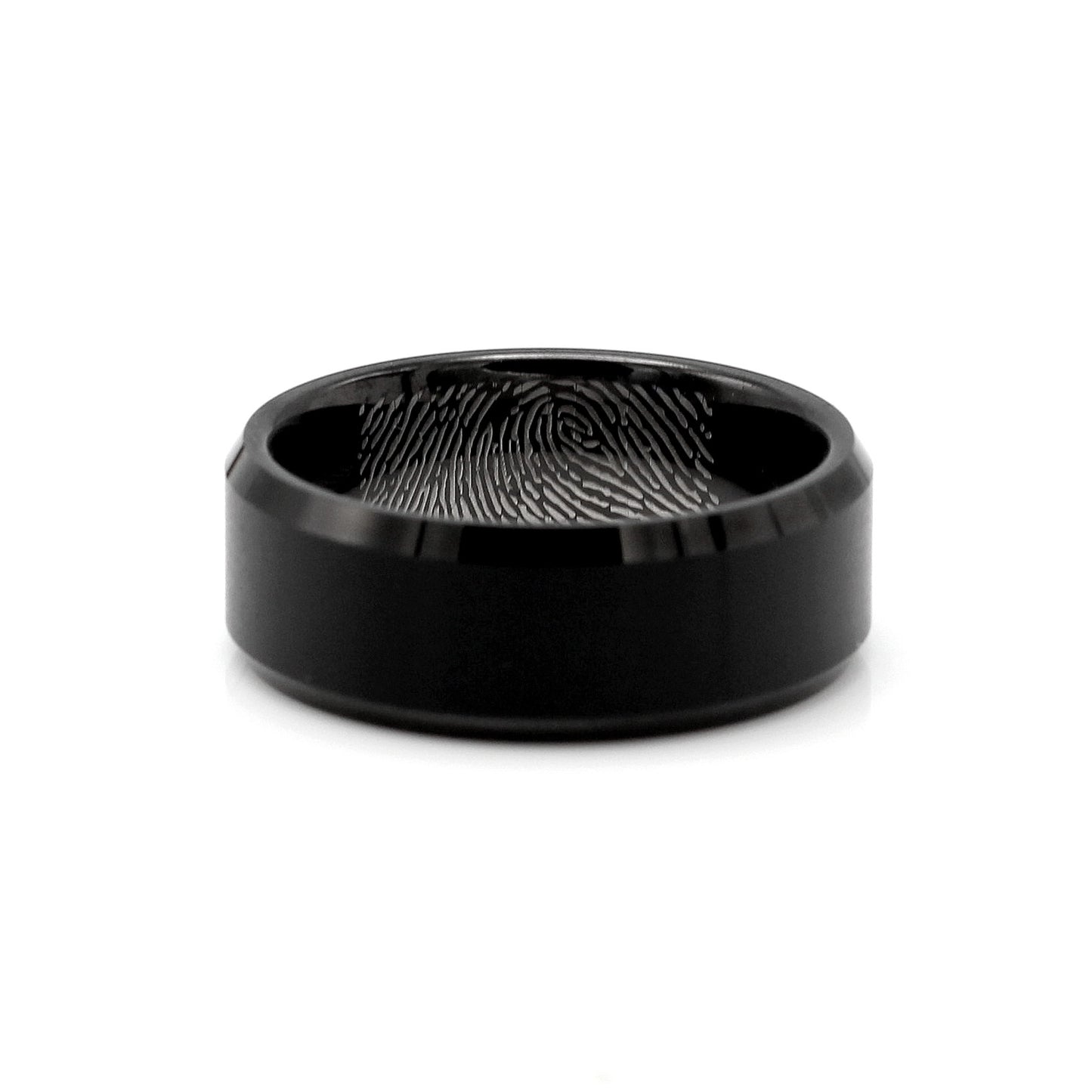 Lusaka 8mm Black Tungsten Carbide Ring Matte Finish