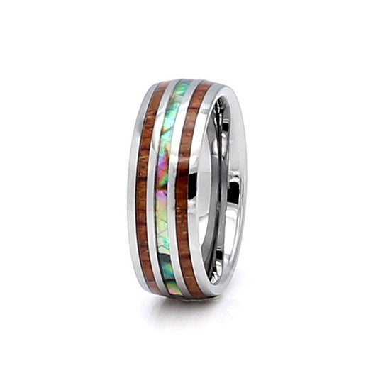 Kingston Silver Wood Ring