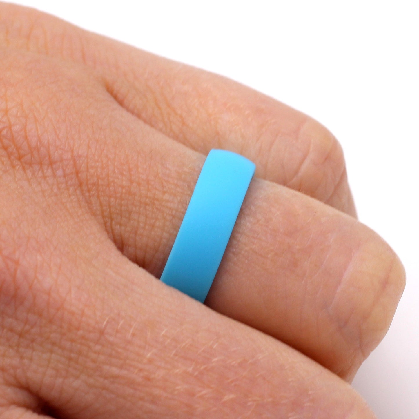 Waikiki TURQUOISE 5.5mm Grooved Silicone Ring
