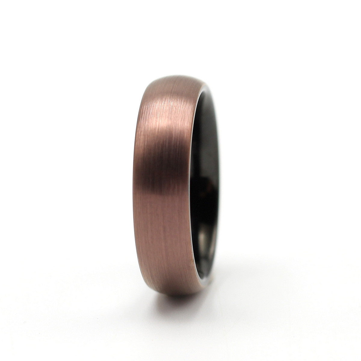 Athens 6mm Tungsten Carbide Ring Brushed Bronze