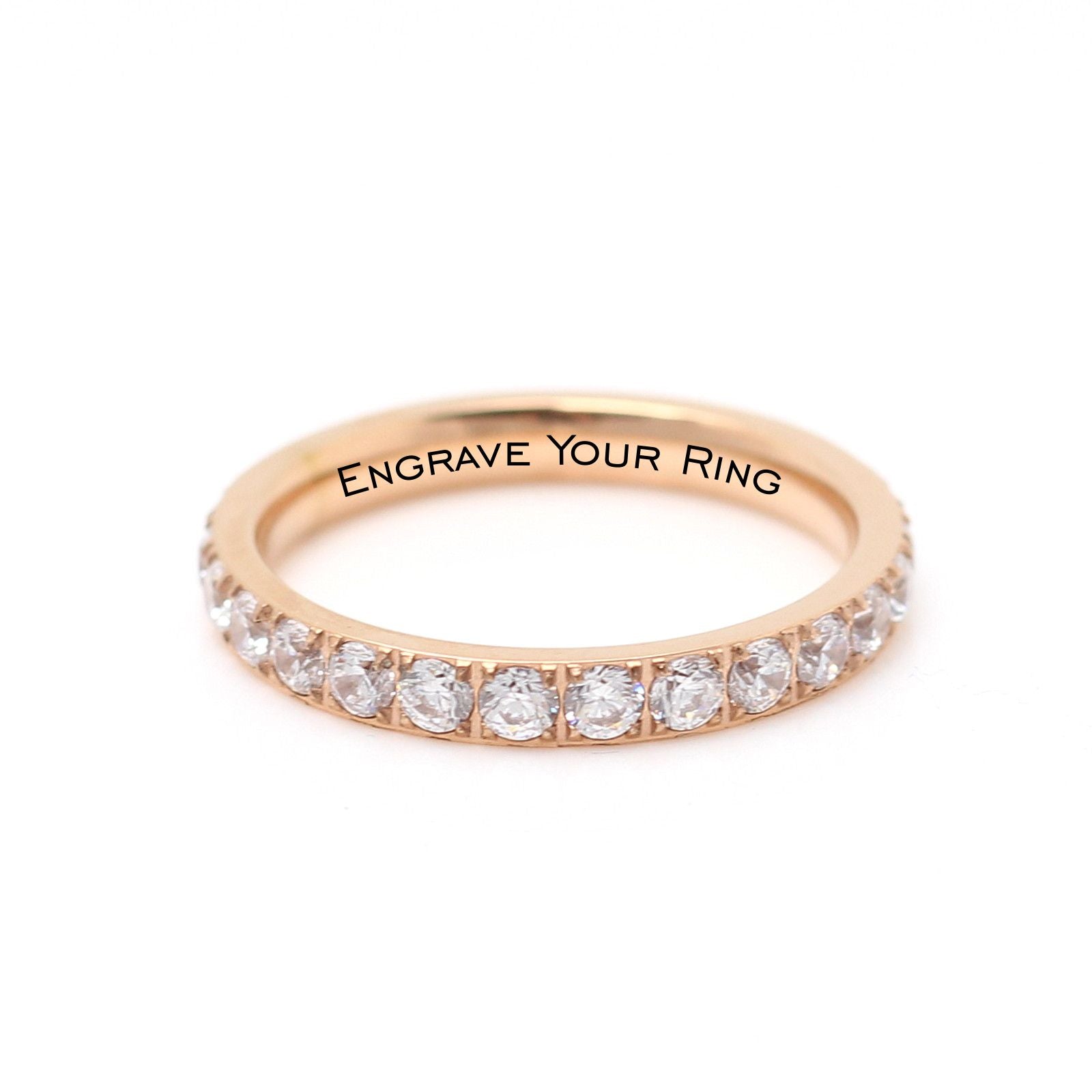 Rose Gold Diamante Ring