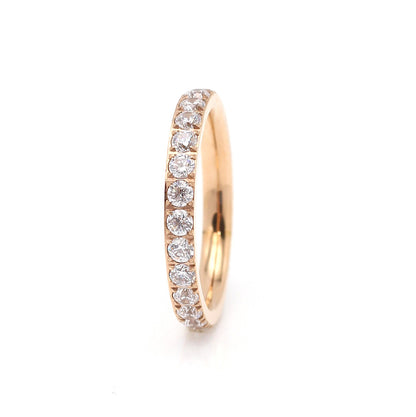 Rose Gold Diamante Ring