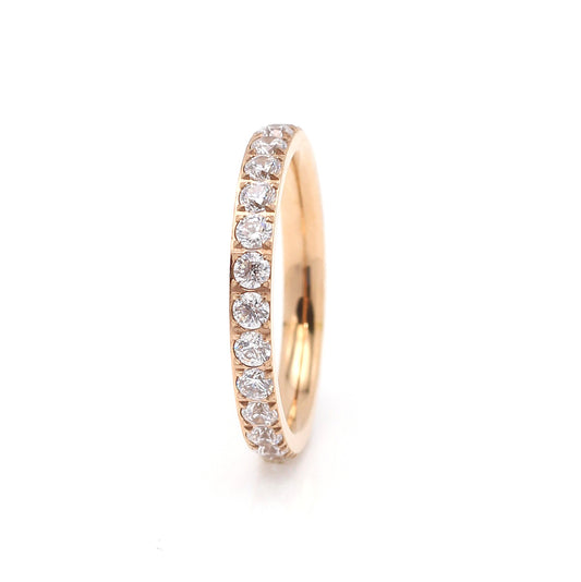 Rose Gold Diamante Ring