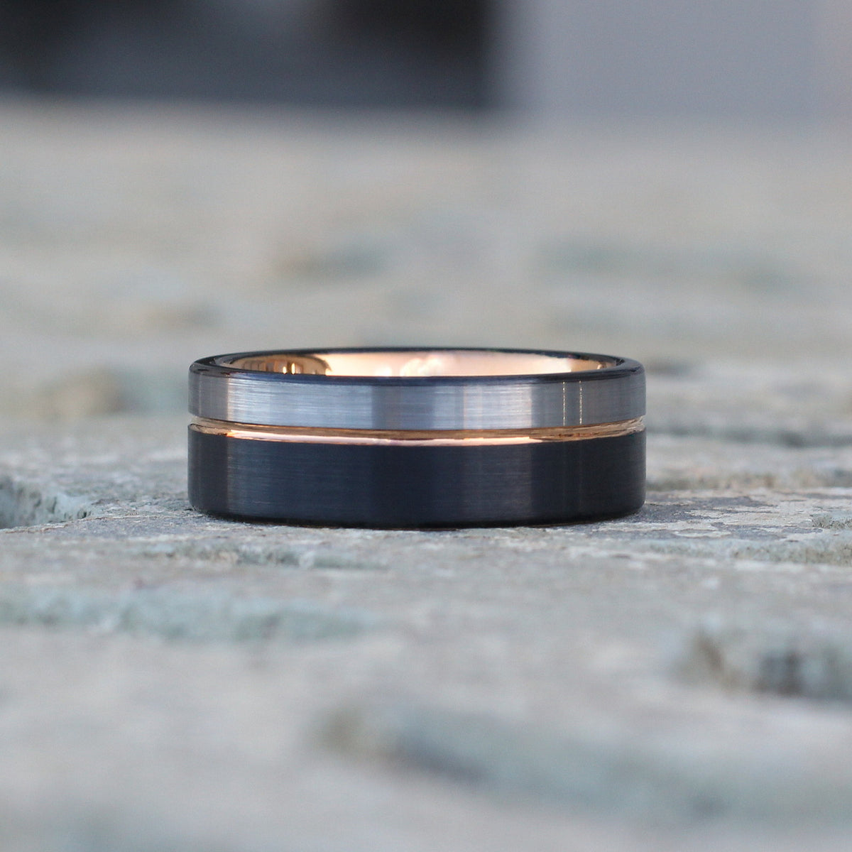 Pasadena Tungsten Carbide Ring | Multi-Tone | Wedding Bands – Urban ...