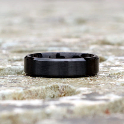 Windhoek 6mm Titanium Ring Black