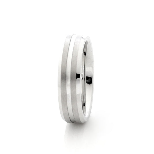 Sheffield 6mm Tungsten Carbide Ring Silver