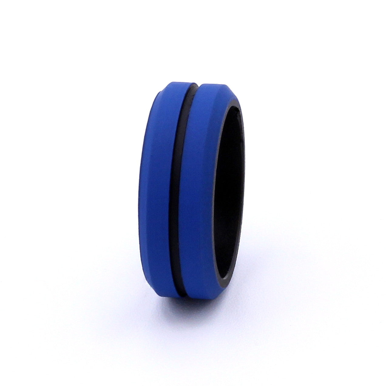 Mens Grooved Silicone Rings 