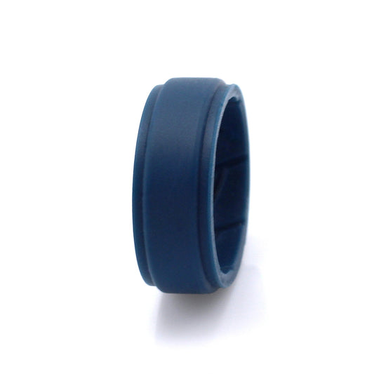 Melbourne Ring TEAL Mens Breathable Silicone Band 8mm