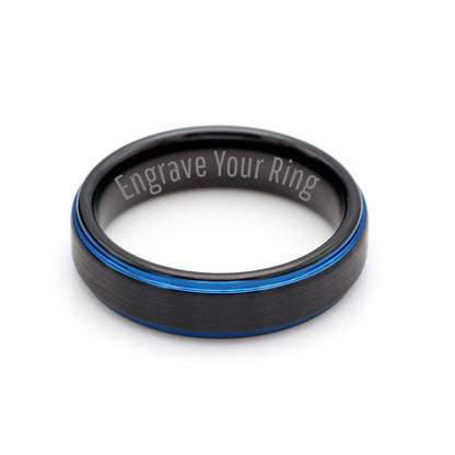 Black Blue Edge Ring