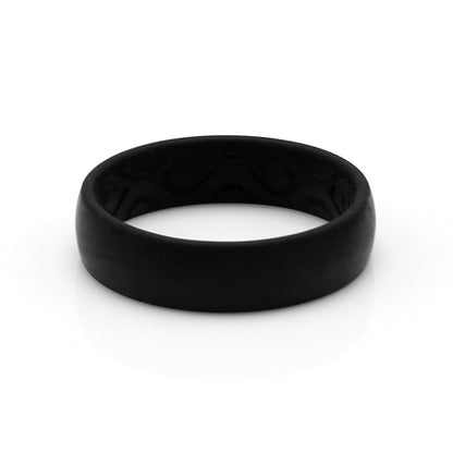 Waikiki BLACK 5.5mm Grooved Silicone Ring