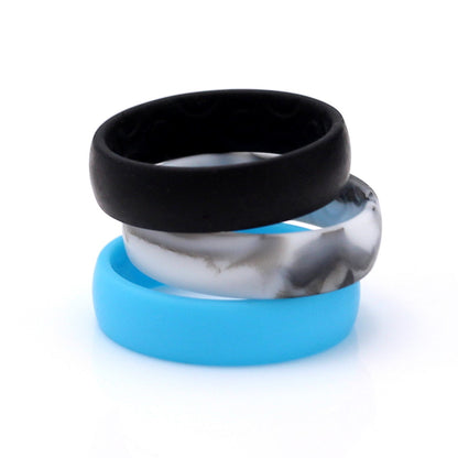 Waikiki MARBLE Ladies Grooved Silicone Band 5.5mm