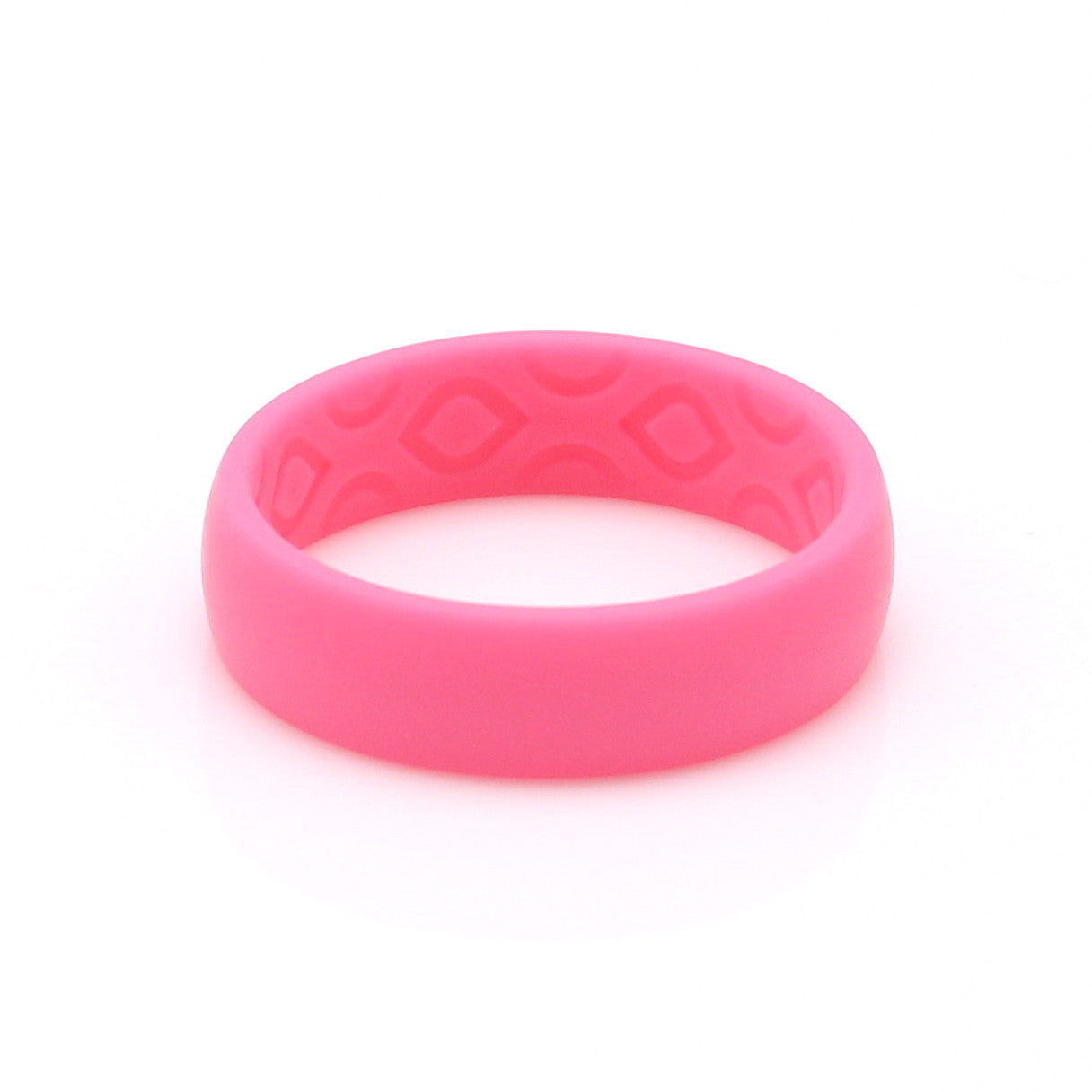 Waikiki PINK Ladies Grooved Silicone Band 5.5mm