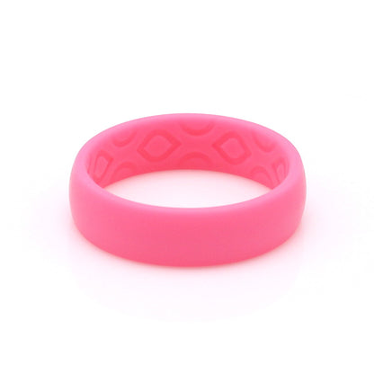 Waikiki PINK Ladies Grooved Silicone Band 5.5mm